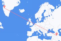 Flyrejser fra Urmia, Iran til Kangerlussuaq, Grønland