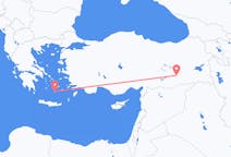 Flyrejser fra Diyarbakır, Tyrkiet til Santorini, Grækenland