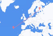 Flights from Joensuu, Finland to Ponta Delgada, Portugal