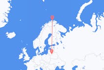 Vluchten van Vilnius naar Honningsvåg