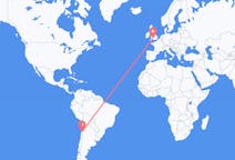 Flyreiser fra Kopiapó, Chile til Bristol, England