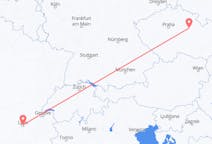 Flyreiser fra Pardubice, Tsjekkia til Lyon, Frankrike