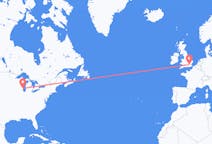 Flyreiser fra Milwaukee, USA til London, England