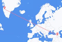 Flights from Yerevan, Armenia to Kangerlussuaq, Greenland