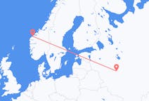 Flyrejser fra Moskva, Rusland til Ålesund, Norge