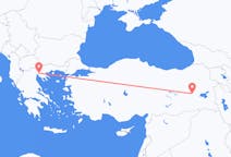 Flyreiser fra Muş, Tyrkia til Thessaloniki, Hellas