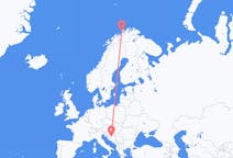 Flyreiser fra Hasvik, Norge til Banja Luka, Bosnia-Hercegovina