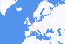 Vuelos de Ålesund, Noruega a Palma de Mallorca, España