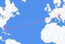 出发地 巴哈马出发地 马什港目的地 克罗地亚扎达尔的航班