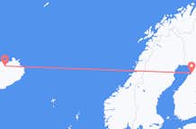 Flyg från Uleåborg, Finland till Akureyri, Island