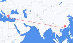 Flyreiser fra Shenzhen, Kina til Plaka, Hellas