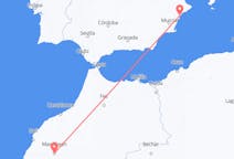 出发地 摩洛哥出发地 马拉喀什目的地 西班牙阿利坎特的航班