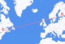 Flyreiser fra Montreal, Canada til Villmanstrand, Finland