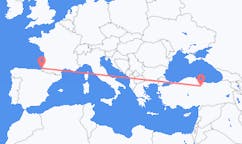 Flights from Biarritz, France to Tokat, Turkey