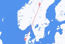 Vluchten van Esbjerg naar Östersund
