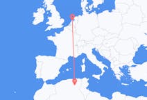 Flyg från Biskra, Algeriet till amsterdam, Nederländerna