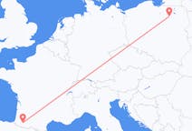 Flights from Pau, Pyrénées-Atlantiques, France to Szymany, Szczytno County, Poland