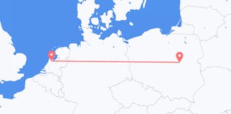 Flyg från Polen till Nederländerna
