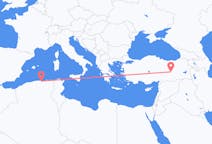 Loty z bedżaja, Algieria do Elaziğ, Turcja
