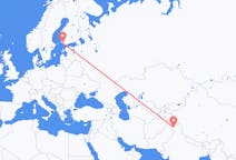 Flights from Srinagar, India to Turku, Finland