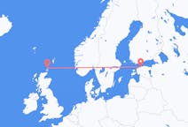 Fly fra Westray til Tallinn