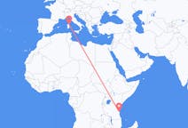 Flyrejser fra Dar es-Salaam til Olbia