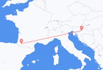 Flyreiser fra Zagreb, Kroatia til Pau, Frankrike
