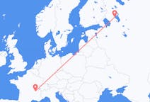 Flyg från Petrozavodsk till Lyon
