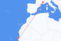 Flüge von Dakar, nach Marseille