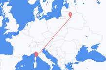 Flyrejser fra Bastia til Vilnius
