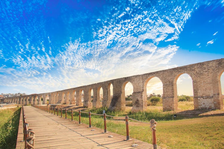 Photo of Kamares Aqueduct in Larnaca.