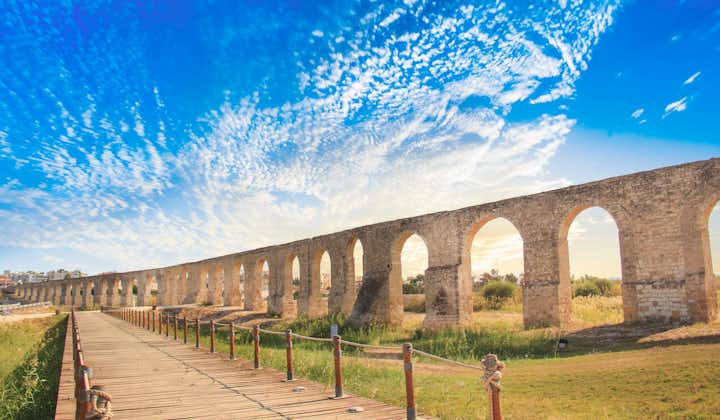 Photo of Kamares Aqueduct in Larnaca.