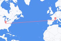 Flyrejser fra Louisville, USA til Marseille, Frankrig