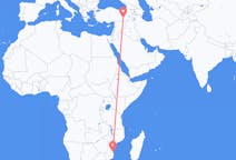 Flyreiser fra Vilankulo, Mosambik til Diyarbakir, Tyrkia
