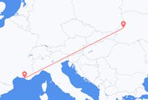 Flyreiser fra Lviv, Ukraina til Marseille, Frankrike
