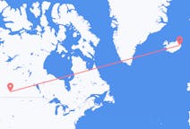 Flyrejser fra Calgary, Canada til Egilsstaðir, Island