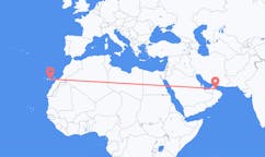 Flights from Sohar, Oman to Las Palmas, Spain
