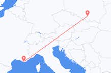 Flyrejser fra Toulon, Frankrig til Krakow, Frankrig