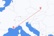 Flights from Toulon, France to Kraków, Poland