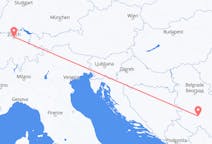 Flug frá Zürich, Sviss til Kraljevo, Serbíu