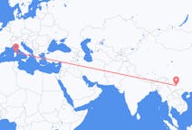中国出发地 昆明市飞往中国目的地 奧里維亞的航班