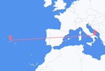 Flights from Graciosa, Portugal to Bari, Italy
