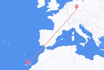 Flyrejser fra Erfurt, Tyskland til Las Palmas de Gran Canaria, Spanien