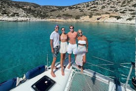 Milos and Poliegos Catamaran Private Cruise 