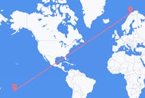 Flüge von Rarotonga, die Cookinseln nach Tromso, Norwegen