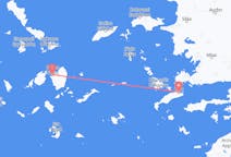Flyreiser fra Kos, Hellas til Naxos, Hellas