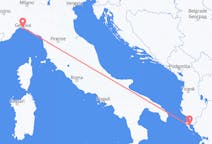 Vluchten van Genua naar Korfoe