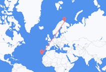 Flights from Santa Cruz de La Palma, Spain to Kirkenes, Norway