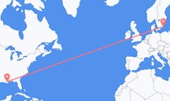 Loty z Nowy Orlean, Stany Zjednoczone do Kalmaru, Szwecja