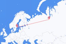 Fly fra Nadym til Stockholm